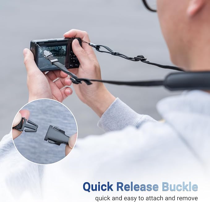GRIV ZV1 Camera Strap Quick Release QD Loops Buckle Clip Adapter Connector | Camera Strap Adapter for Ricoh GR IV III IIIx GR 4 3 for Sony ZV-1 II ZV1 RX100 VII VI VA V IV D-LUX8 SX740 HS G7X Mark III - Image 4