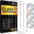 SIBEITU 3+3 Pack Screen Protector+Camera Lens Protector for iPhone 14 Plus | 6.7 Inch HD 9H Hardness Tempered Glass Film, Scratch Resistant, Sensor Protection, Case Friendly, High Response, Bubble Free by SIBEITU