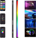 NEEWER RGB Tube Light, 30W LED Video Light RGBWW Full Color Stick Light Wand with 18 Scenes 7 Pixel Effects 2500-10000K CRI97/TLCI98 6000mAh, APP/2.4G/DMX Control for Photography Video Record, TL90C by Neewer