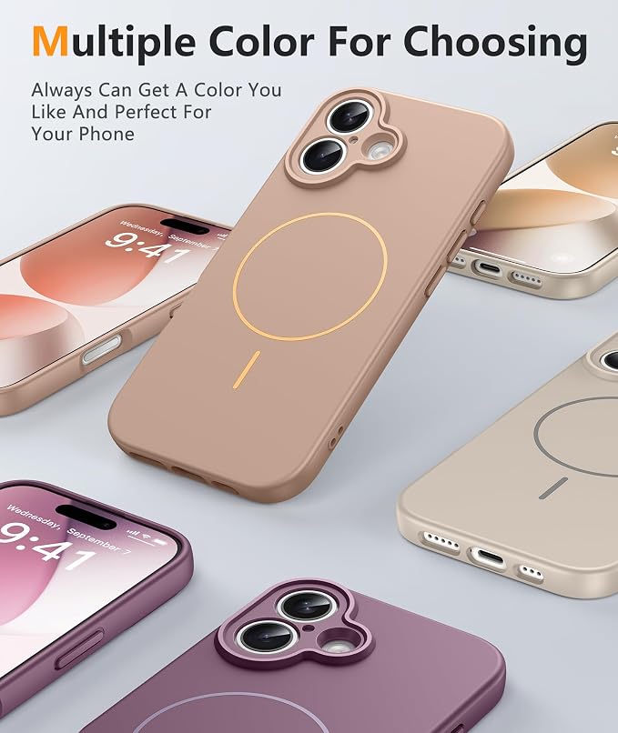 FNTCASE for iPhone 17 Case, Compatible with Magsafe, Glass Screen Protector | Full Camera Protection, Integrated Silicone Cases, 14FT Military Grade Drop Proof, Shockproof Protective Phone Cover - Image 5