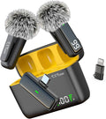 Wireless Microphone for iPhone Android Phone, USB C Mini Clip on Mic | Noise Canceling, 24H Battery Life with Charging Case, 70Ft Range, Lavalier Mic for Content Creators Video Recording Vlogging by TXTune