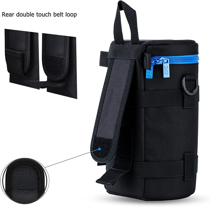 Large Camera Lens Case for Canon RF 100-500mm EF 100-400mm Below 4.3x8.8'' | Camera Lens Carrying Bag for Canon EF 70-200mm f2.8 III II RF 600mm f11, AF-S 80-200mm, 70-200mm f2.8G VR II and More Lenses - Image 7
