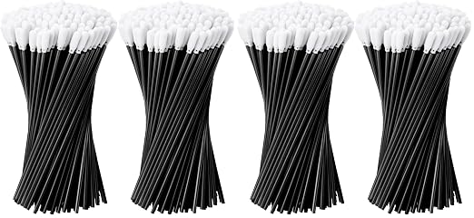 Chinco 200 Pieces Foam Swab Sponge Swab Foam Tips Sponge Stick for Inkjet Printer Print Head Camera Optical Lens Optical Equipment (Black,6.42 Inch) (Pack of 2) by Chinco