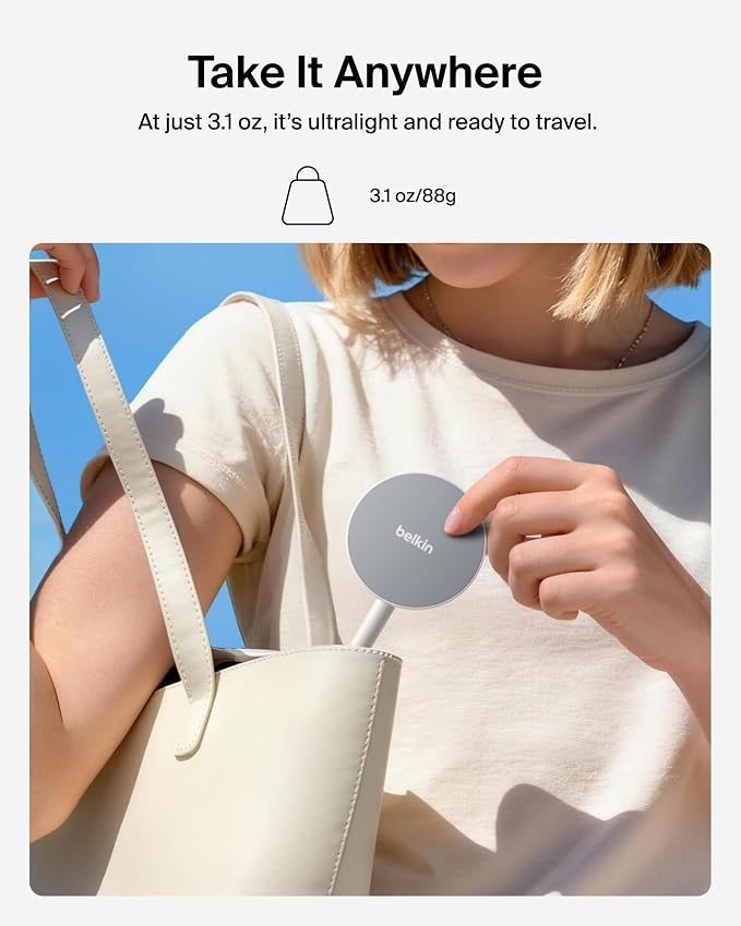 Belkin Stage Magnetic Tripod Phone Mount, MagSafe & Qi2 Compatible | 360-degree rotating holder, for iPhone 17 & 16, Android, TikTok, YouTube, streaming, influencer content - Image 7