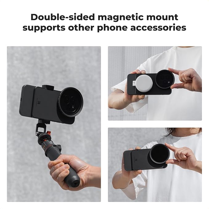 K&F CONCEPT 6.7 inch Magnetic Lens Filter Mount Adapter | Compatible with iPhone and 67mm Threaded Filters, Compatible with 16/15/14/13/12 Pro Max, 16/15/14 Plus, FA201 - Image 6