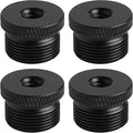 4 Pack Mic Stand Adapter 1/4 Female to 5/8 Male Screw Adapter Thread Tripod Screw Adapter for Microphone Stand Mount to Camera Tripod by FRGYEE