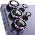 Meshine for Samsung Galaxy S26 Ultra Camera Lens Protector,Scratch Proof,Strong Adsorption,9H Hardness with Metal Ring Camera Cover,Ultra Thin Case Friendly, Accessories Lens Protector,Shiny Purple by Meshine
