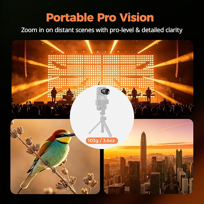 SmallRig 2X Telephoto Lens for iPhone 17/16/15 Pro Max, 2X Magnification HD Lens with T-Mount for Phone Case, Compatible with Smartphone 4x/5x/8x Telephoto Camera - 5920 - Image 6