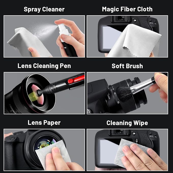 Camera Lens Cleaning Kit with Pro 10x Sensor Swabs, Sensor Cleaner, Compatible with Canon, Nikon, Sony mirrorless DSLR Camera (Enhanced Version) - Image 5