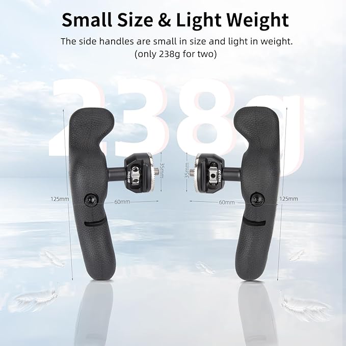 Nitze Side Handle Kit with Rosette for ARRI - PA32A | 360° Adjustable, Left and Right Side Handles, For Smartphone / iPad / Monitor / Camera Cages - Image 5