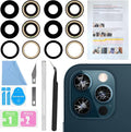 2PCS ASDAWN Back Rear Camera Lens Glass Replacement for iPhone 12 Pro 6.1 Inches with Pre-Installed Adhesive,Back Lens Glass with Installation Manual + Repair Tool Set by ASDAWN
