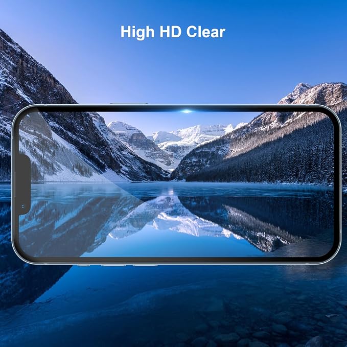 [2+2 Pack Privacy Screen Protector for iPhone 12 Mini with Camera Lens Protector, 5.4 Inch Tempered Full Screen Glass Accessories, Anti-Spy, Bubble Free, Case Friendly - Image 4