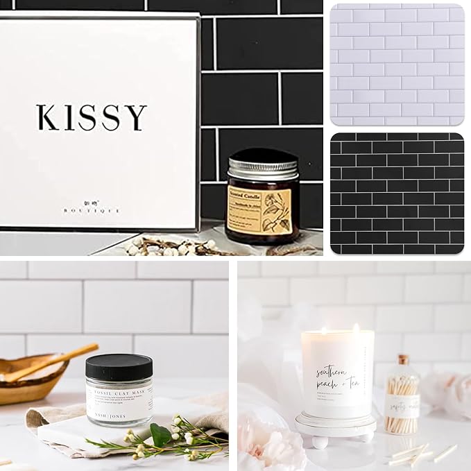 5PCS Double Sided 10 Patterns Photography Backdrop Boards, 16x16 Inch Waterproof Background Surface with 4 Brackets, Cement Marble Wood Brick Texture Backdrop for Food Jewelry Shooting - Image 5