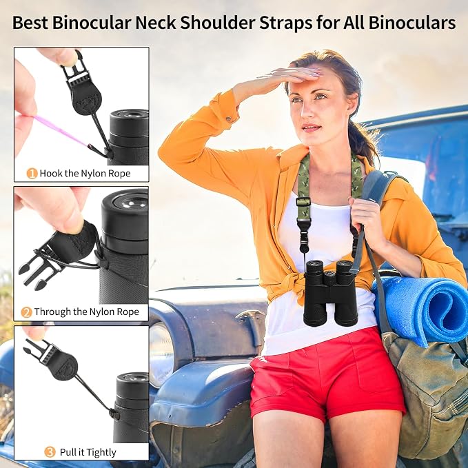 FIEIL Adjustable Shoulder Strap, Nylon Camera Strap, Comfortable Neck Strap for iPad, Cellphone Tablet, Camera, Laptop, Binocular, Luggage Bag (Camouflage Universal Lanyard) - Image 4