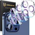 UniqueMe for iPhone 15 Pro/15 Pro Max Camera Lens Protector-Dark Purple | 3 Pack, Drop Protection, Case Friendly, 9H Tempered Glass, Camera Cover Screen, Update New Version by UniqueMe