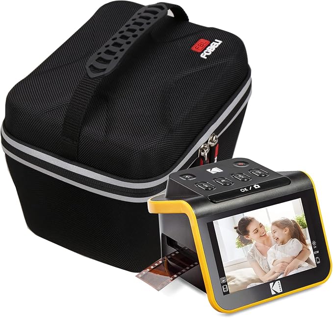 FBLFOBELI Hard Case for KODAK Slide N SCAN Film & Slide 5” LCD Scanner | Hard EVA Shell, Shockproof & Water-Resistant, Double Zipper Closure, Mesh Pocket, Travel Storage Bag - Image 2
