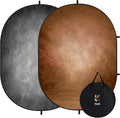Kate Collapsible Backdrop Grey Brown Portable Photography Background 213 | Collapsible Backdorp 5'x6.5' Grey Brown Pop Up Backdorps for Self-Tape Auditions,Photography,Live Streaming. by KateBackdropforPhotography