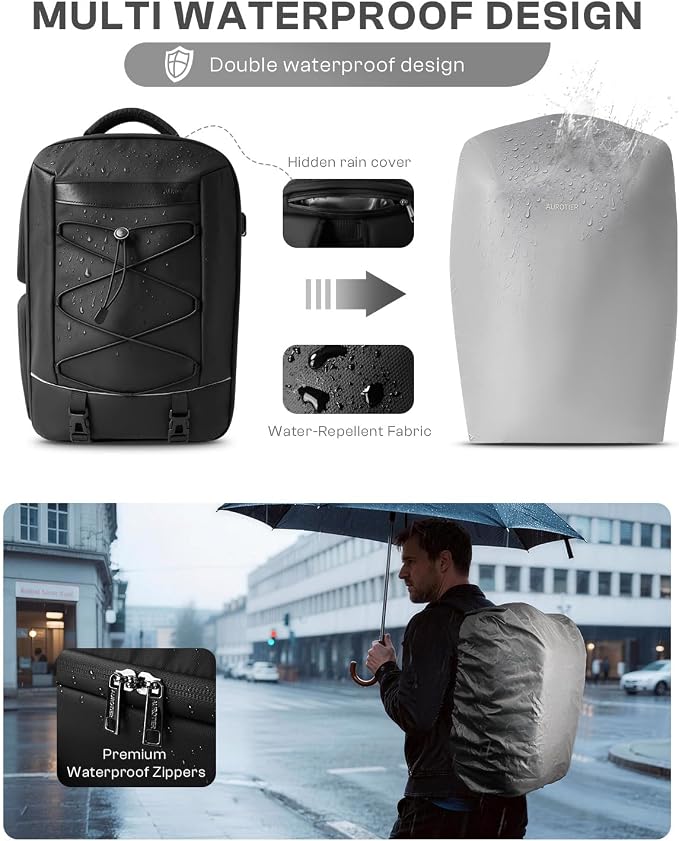 Camera Backpack, DSLR SLR Camera Bag for Photographers Compatible with Sony/Canon/Nikon/DJI Mavic Drone, Waterproof Rain Cover Photography Backpack, Tripod Holder Camera Case Fits 16 Inch Laptop - Image 3