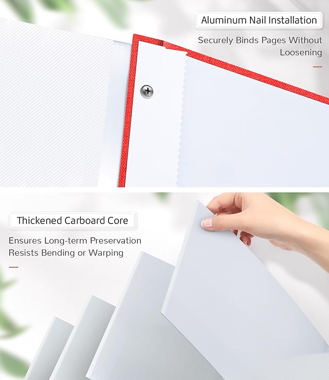 Artfeel Photo Album Self Adhesive Scrapbook Album for 3x5 4x6 5x7 8x10 Pictures,120 Pages Linen Cover with Display Window DIY Photo Book,Ideal Gifts for Family Travel Wedding Baby - Image 7