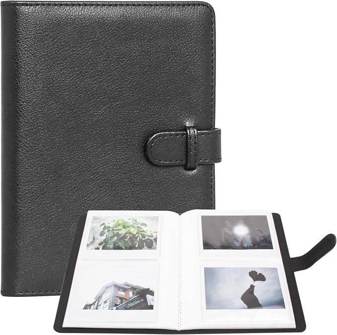 Rieibi Photo Album for Fujifilm Instax Wide210/Wide300/Wide400 Camera, 3.4x4.3 Inch Wide Film 80 Pockets PU Leather Photo Frame for Instax Wide 400 Album, Album for Instax Wide series by Rieibi