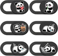 Panda Camera Cover Webcam Cover Slide Cute Animal Design Privacy Guard Webcam Protector for Laptop Notebook Tablet Phone Mini PC Accessories for Home Office Travel Work Secure Durabler by PRESSINART