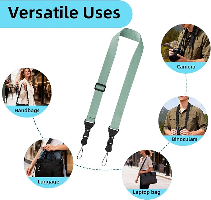 Adjustable Shoulder Strap, iPad Strap Nylon Neck Lanyard | for iPad/Samsung Tablet Case,Camera Binocular Crossbody Laptop Luggage Bag - Image 8