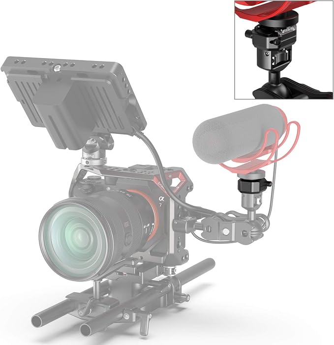 SmallRig Universal Cold Shoe Mount with Safety Release - 2797 | Multi-Functional Shoe Adapter, Mounts Mic/LED Light on DSLR Camera Rig, Safety Release Design for Secure Attachment - Image 8
