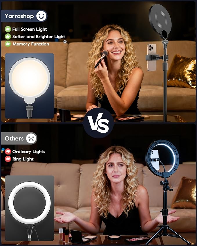Desk Ring Light with Stand for Computer, 30 Modes Video Conference Lighting | Adjustable Desk Light for Video Recording, Zoom Lighting for Computer, Webcam, Podcast, Calls, Home Office, CRI 97.8 - Image 8