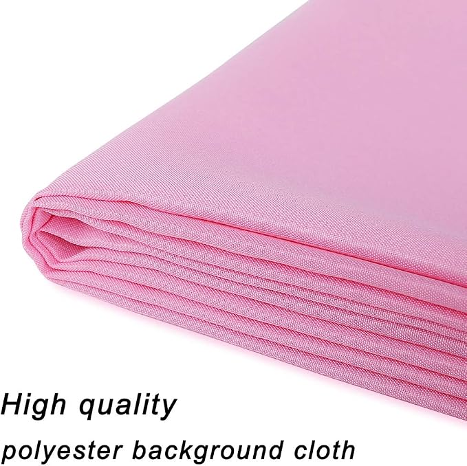 GFCC Pink Backdrop Photography Background - 10ftx10ft Pink Photo Backdrop for Photoshoot Photography Background Screen Video Recording Curtain | Non-Reflective, Polyester Curtain, Easy Hang, Multipurpose Screen for Studio Photo Booth, Video Recording, ... - Image 7