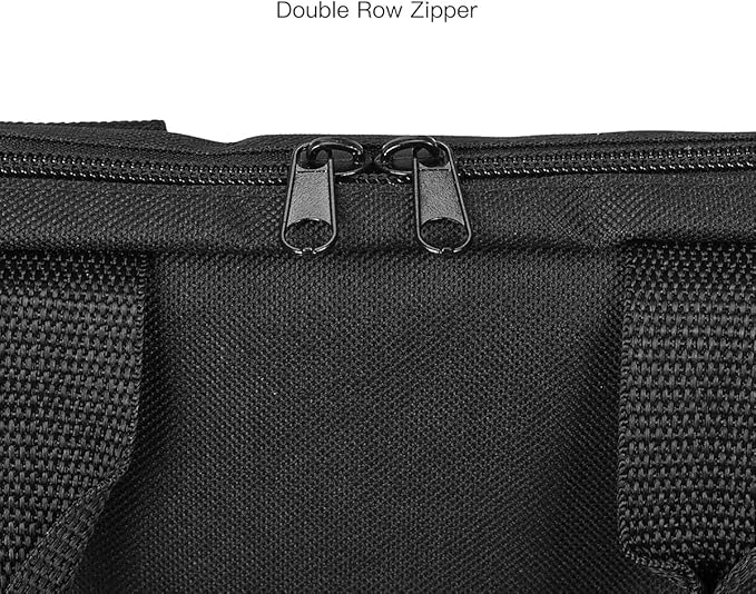 14" Ring Light Carrying Bag with Durable Nylon,Portable Camera Carrying Case for 14 inch Selfie Ring Light,14 inch Desk LED Protector-Black - Image 4
