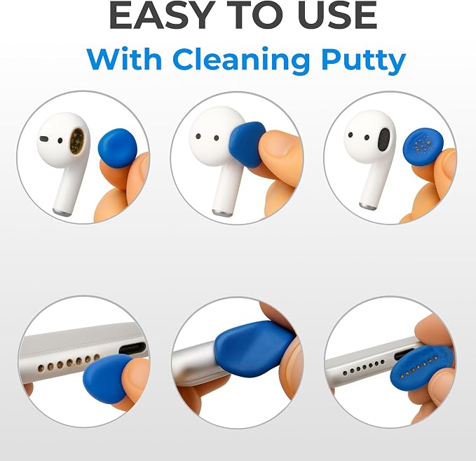 for Airpod Cleaner Kit + Pro Cleaning Tool - Compatible for Earbud Cleaning kit for iPhone Cleaning Kit for iPhone Cleaner Kit for Airpods Cleaning Kit Cleaning Clay Phone Cleaning Kit - Image 3