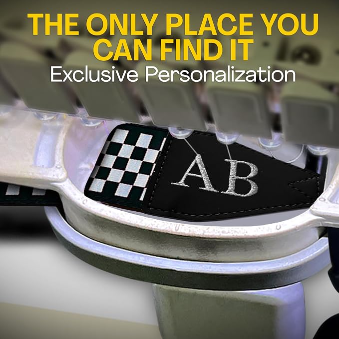 Art Tribute Custom Black White Checkers Camera Strap - Add Your Text and We Make It Especially For You Get Your Own Personalized Stocking Stuffer & Christmas Gift Camera Strap, No Shipping Cost! - Image 4
