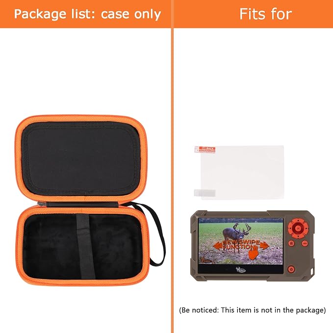FBLFOBELI Hard Case Replacement for Wildgame Innovations Trail Pad VU60 / Stealth Cam SD Card Reader Viewer 4.3" LCD Screen (Case Only) - Image 6
