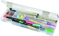 ArtBin 3900AB Solutions Extra Long Box, Art & Craft Organizer with Removable Dividers, [1] Plastic Storage Case, Clear , 12.4" x 4.9" | 15 Removable Dividers, 12.38 x 4.875 x 1.75 Inches, Secure Latches, Stackable, Clear Plastic by ArtBin