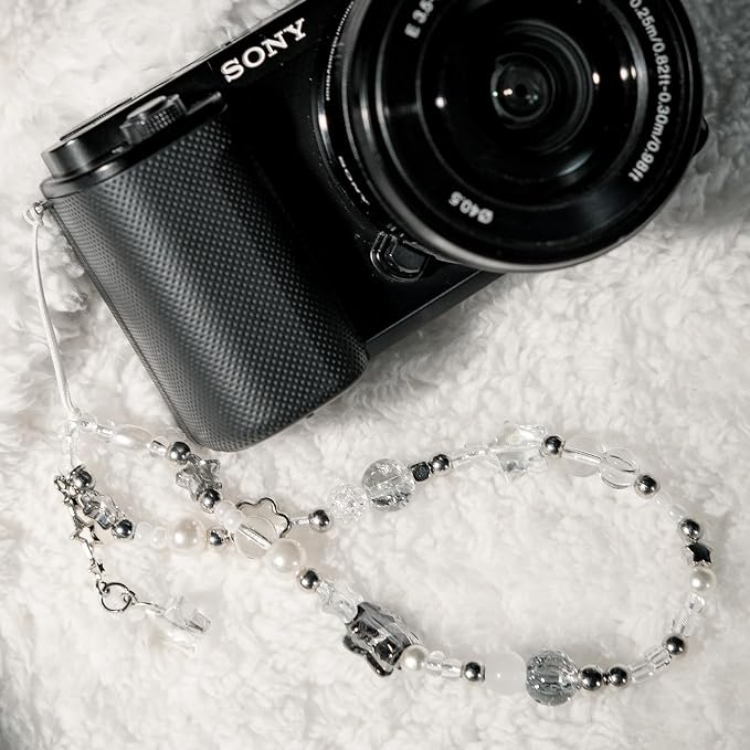 Beaded Camera Wrist Strap Cute Digital Camera Charm Strap, Phone Charm Wristlet Strap for Camera Accessories - Image 6