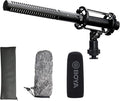 BOYA XLR Microphone, Shotgun Microphone BY-BM6060 with Shockmount Windscreen Mic for Camera DSLR External Condenser Professional Microphones for Video Interview ENG Film by BOYA