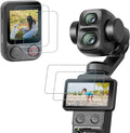 AMAZEAR Screen Protector Combo for DJI Osmo Pocket 4 Pro & Osmo Mobile 8P Viewfinder (4 Pack) – 2x Tempered Glass for Pocket 4P + 2x for OM 8P, 9H Hardness, Ultra HD, Touch Sensitive, Bubble-Free by YourProPhotoGear