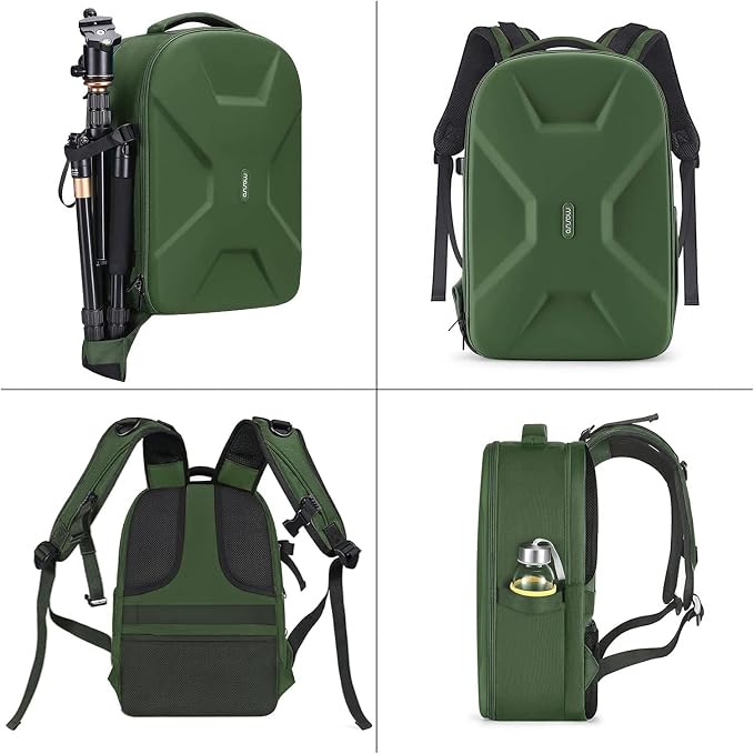 MOSISO Camera Backpack, DSLR/SLR/Mirrorless Photography Camera Bag | 15-16 inch Waterproof Hardshell Case with Tripod Holder&Laptop Compartment Compatible with Canon/Nikon/Sony, Army Green - Image 5