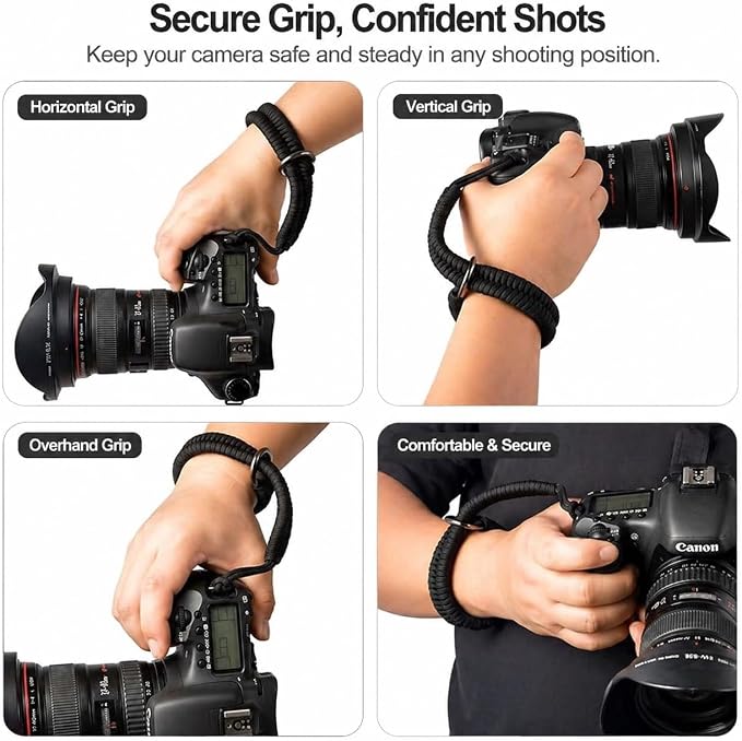 Camera Wrist Strap for Mirrorless Cameras, Quick Release Camera Wrist Strap, Camera Hand Strap with Safer Connector - Image 4