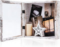 Muzilife 11x11 Shadow Box Picture Frame, 2.16 Deep, Real Glass, Rustic White by Muzilife