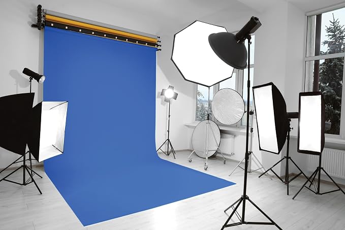 Denny Mfg Seamless Paper Backdrop for Photoshoot, Royal Blue, 53 in x 36 ft | Backdrop Roll, Matte Finish for Portraits, Product Photos and Video Shoots, Includes Free Roll Gaffer Tape (2 in x 13 ft) - Image 10