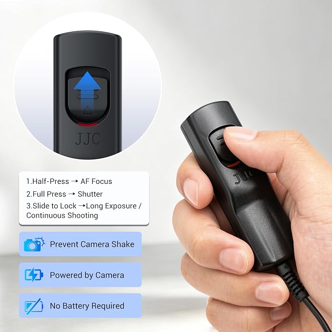 Camera Remote Shutter Release Wired Shutter for Sony Camera | Compact,34.6"/88cm,Release Control for Sony A7RVI A7RM6 A7V A7M5 A6700 A7CII RX1RIII A7CR ZV-E1 ZVE1 ZV-E10II ZVE10II - Image 3