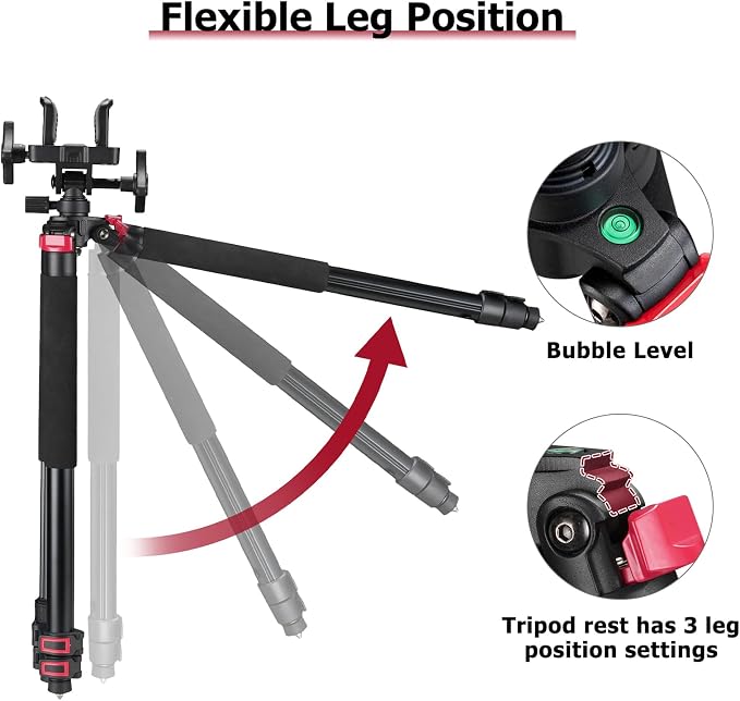 Trakiom Clamping Tripod Rest Aluminum Frame with Integrated Clamp Head - Image 5