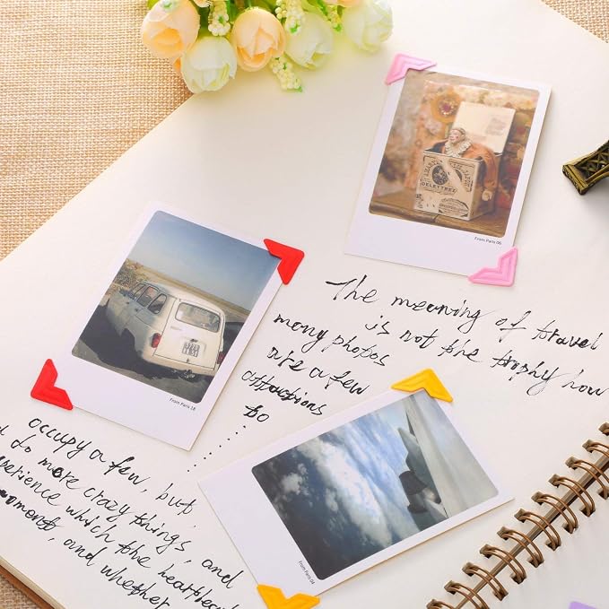 360 Count Self-Adhesive Acid Free Photo Corners for Scrapbooks Memory Books (Multicolor) - Image 5