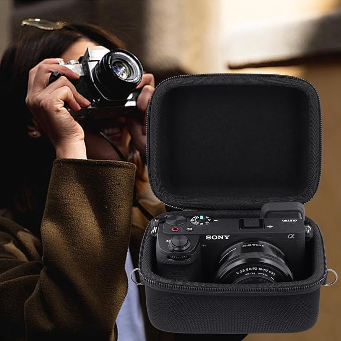 Aenllosi Hard Case for Sony Alpha a6000 a6300 a6400 Camera, Black | EVA hard shell, Water-resistant design, Impact-resistant design, Case only - Image 4