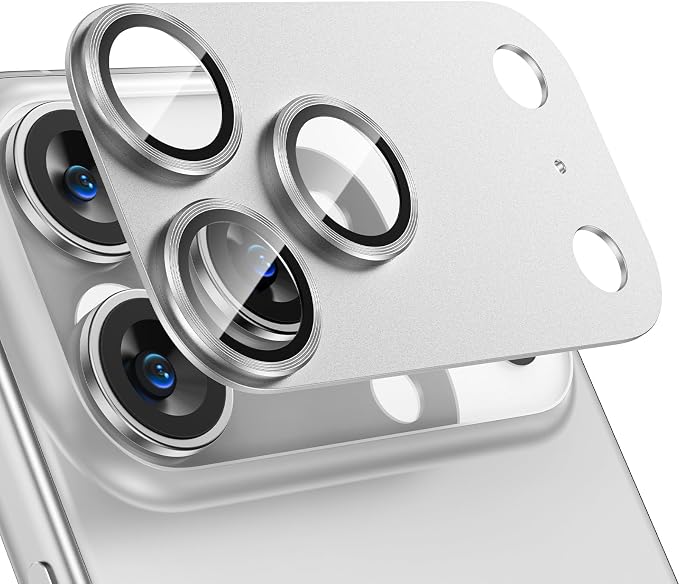 Tensea for iPhone 17 Pro Camera Lens Protector | Metal Aluminum Alloy Tempered Glass Cover Camera Screen Protector Accessories, Case Friendly by Tensea