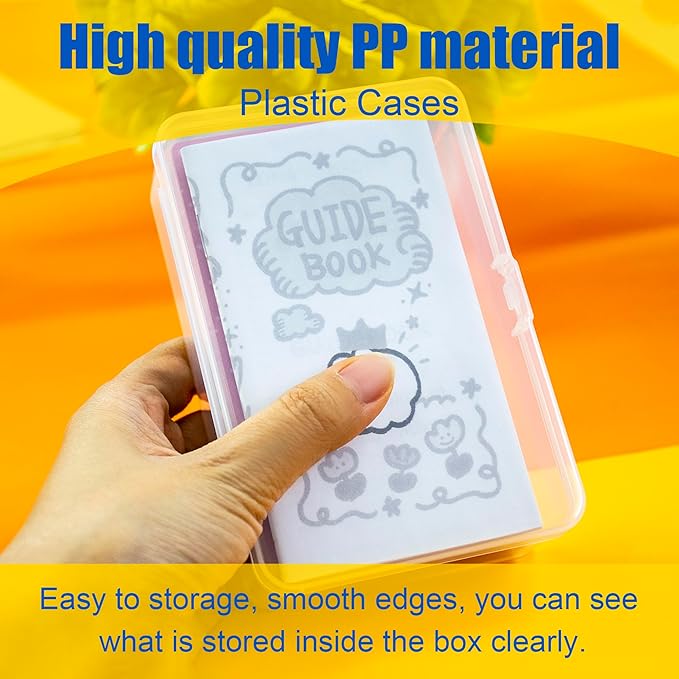 JINUPHION 3 Pcs Tarot Card Case, Tarot Card Holder for 4 3/4"×2 3/4" Standard Tarot Cards, Plastic Clear Card Deck Box Storage, Playing Card Case for Large-sized Cards,5" ×3 1/4" ×1 3/8" (NO Cards) - Image 4