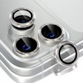 Choiche for iPhone 17 Pro/iPhone 17 Pro Max Camera Lens Protector | Ultra HD, 9H Tempered Glass Camera Cover Screen Protector Metal Ring Decoration Accessories (Titanium Natural) by Choiche