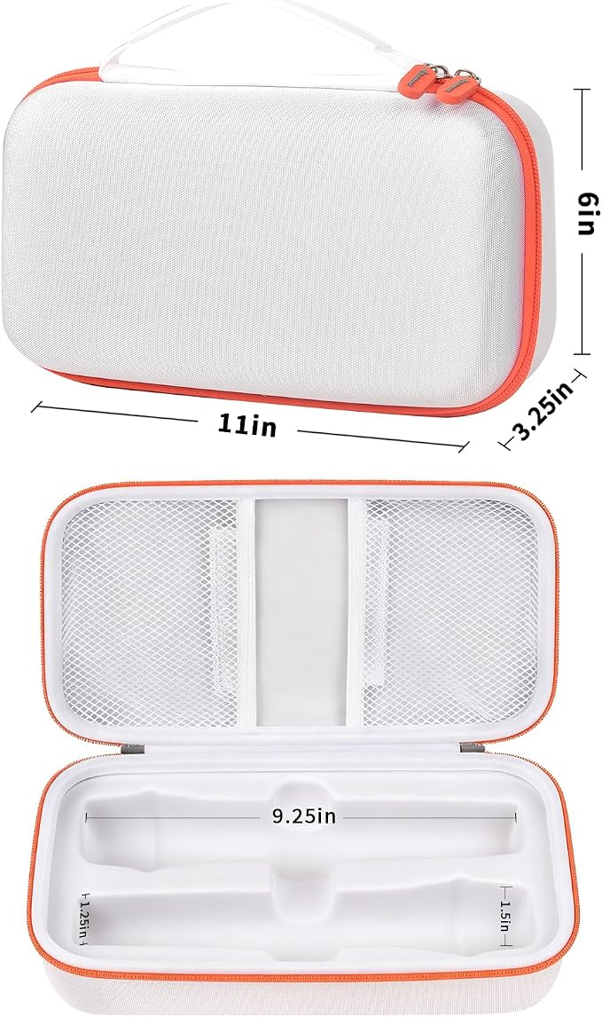 Wireless Microphone Case Compatible with JBL Wireless Two Microphone System, Handheld Dual Mic Travel Bag for Singing or Karaoke for Receivers, Adapters, AA Batteries - Image 5