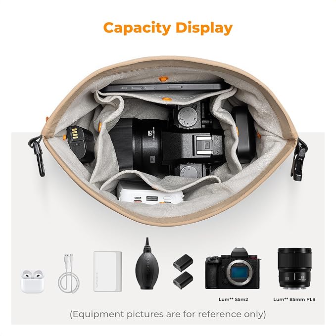 K&F CONCEPT Camera Sling Bag Small Compact Case | Cute Soft Camera Pouch, Handbag, for Urban Street Photography, BS05 - Image 2